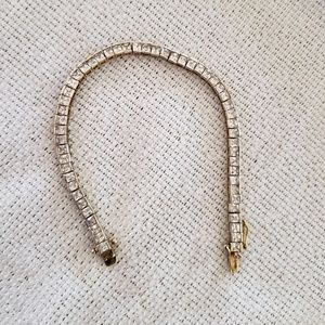 Vintage faux diamond tennis bracelet